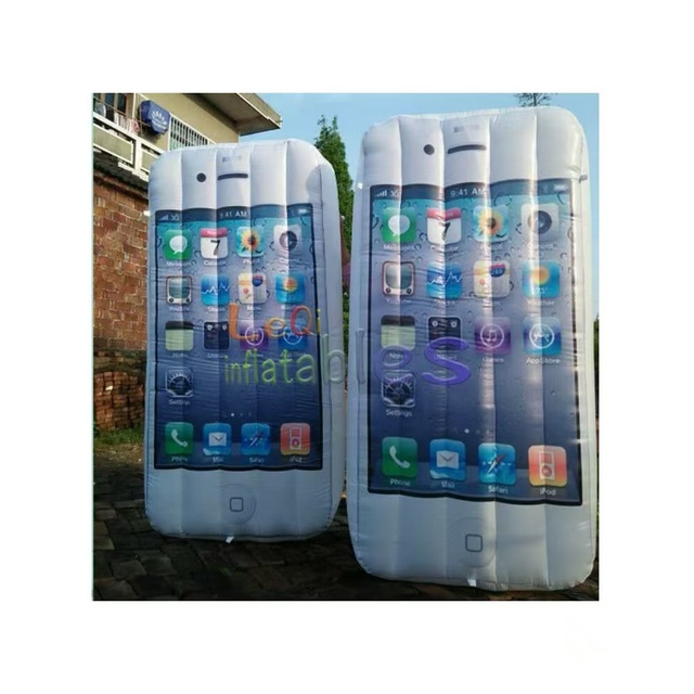 2m Creative Promotion Inflatable Phone Model for Street Publicity Outdoor Standing Advertising Display Inflatable Phone Model