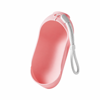Bouteille d'eau portable pour animaux de compagnie, bouteille d'eau pliable pour chien, bouteille de voyage en silicone anti-fuite pour la promenade des chiens et des chats en extérieur