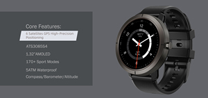 Reloj Inteligente Deportivo para Exteriores DM76 2026, Resistente, AMOLED, 5ATM Impermeable, GPS, Llamadas Bluetooth, Brújula, Personalizable, Directo de Fábrica - Product Image 6