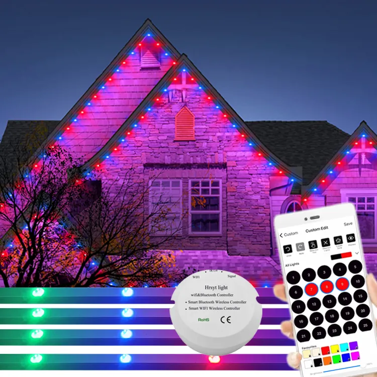 Whosale Waterproof IP68 christmas decoration lights for house rgbw led point lights