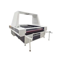 Machine de découpe laser CO2 numérique automatique à grande vision pour jouets en peluche avec tissu de sublimation et double tête
