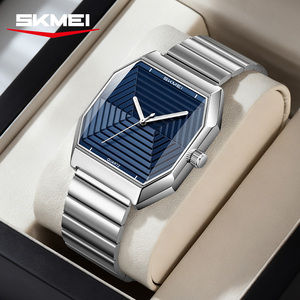 Relojes Octagonales de Nuevo Diseño OEM con Logotipo Personalizado, Correa de Acero Inoxidable, Resistentes al Agua 3ATM, Diseño Minimalista, Reloj de Cuarzo para Hombre - Product Image 5