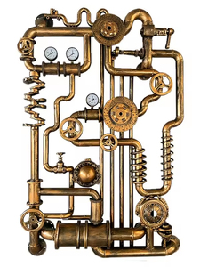 Venta al por mayor bar decoración Steampunk estilo Bar pared decoración industria diseño portátil cóctel móvil Bar conjunto Mesa - Product Image 6
