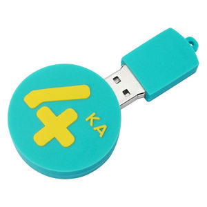 Clé USB Stick Haute Vitesse Caoutchouc Rond Badge Scolaire  Emblème Universitaire Clé USB Mémoire Flash 4GB 8GB 16GB 32GB - Product Image 5