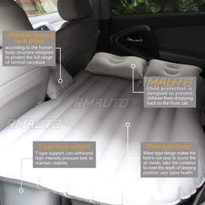 Cama Inflable para Auto 2 en 1, Colchón de Viaje Inflable Multifuncional de PVC con Revestimiento Flocado, Cojín Suave para Dormir y Descansar en el Auto - Product Image 2