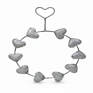 พวงมาลาโลหะสำหรับตกแต่งต้นคริสต์มาสสีเงินแบบแข็งสำหรับตกแต่งเทศกาลคริสต์มาสทำจากโลหะผสม - Product Image 1