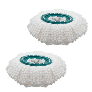 Pièces remplacées adaptées à la vadrouille <span class=keywords><strong>Leifheit</strong></span> Clean Twist Tampon de vadrouille lavable et réutilisable Tête de vadrouille mains libres sèche et humide Chiffon rotatif - Product Image 4