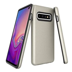 Multiple Colors Fashion Inspired Two Pieces Hybrid Heavy Duty Shockproof Phone Case For Samsung Galaxy S10 S10e S10 Plus S10Lite