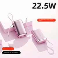 Batterie externe à charge super rapide 22,5 W, 10 000 mAh, haute capacité, mini chargeur portable