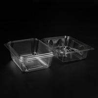 Boîtes alimentaires à clapet en plastique PET jetables couvercles transparents avec dessus à charnière fantaisie pour transport pour gâteau dessert sandwich autres aliments