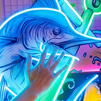 Enseigne lumineuse LED néon personnalisée pour publicité extérieure, poisson marlin, ancre, pop art, signalisation 3D pour la décoration de la maison