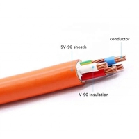 AS/NZS 5000.2 X-90 600V XLPE-isoliertes PVC-Mantelkabel, 4-adrig, 3-phasig, orange, rundes Kabel für Haushaltsverteilerkästen