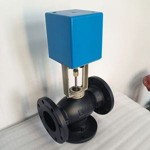 Vanne électrique 3 voies VB7300-16Q vannes de régulation <span class=keywords><strong>PI</strong></span> système de débit de vapeur HVAC vannes de régulation <span class=keywords><strong>PI</strong></span> corps DI extrémité à bride 3 voies - Product Image 3