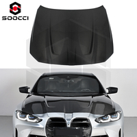 Capot moteur en fibre de carbone sèche de remplacement, léger, style CSL, capot avant sport pour BMW G80 G81 M3 G82 G83 M4 2021-UP