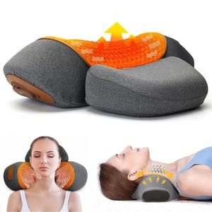 Cervical Spine Electric Massage Pillow <b>with</b> Timing <b>Control</b> <b>USB</b> Plug-in Vibration Heating & Traction for Neck & Shoulder Massager - Product Image 5