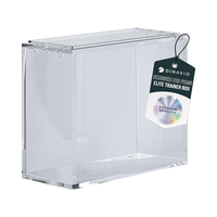 Boîte de présentation en acrylique ultra-épaisse de 8mm + 5mm, avec des aimants puissants de 5x3mm, empilables, compatibles avec les boîtes ETB, étui de protection
