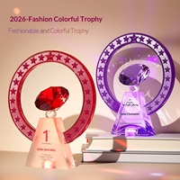 Trophées en cristal sur mesure, élégants et créatifs, pour récompenses de réunions annuelles, employés exceptionnels, trophées de champion lumineux