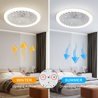 Ventilateurs de plafond électriques avec éclairage, télécommande, pliables, moteur DC, en plastique, contrôlables par application, écoénergétiques, pour chambre à coucher domestique
