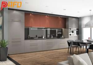 Gabinetes de Cocina Modulares de Alta Gama con Acabado de Laca Mate Acrílica, Incluye Grifo, Fregadero, Bisagras, Laminado de Mármol Artificial, 5 Años de Garantía - Product Image 3