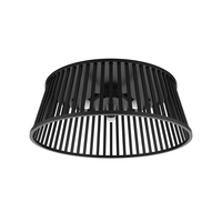 Atwell Nordic Linen Shade Réglable Led Plafonnier Lustre Lampe pour Salon