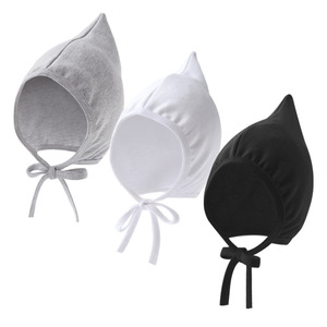 Gorro de Bebé para Primavera y Otoño, Gorro de Bruja para Recién Nacidos, Niños y Niñas, con Cuerda para Atar y Protección para las Orejas - Product Image 3
