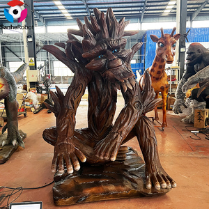 Statue d'homme-arbre animatronique grandeur nature, modèle parlant Treant, structure en acier métallique, télécommandé, pour <span class=keywords><strong>parc</strong></span> d'attractions - Product Image 3