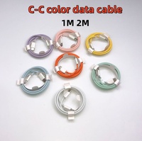 Kabel Pengisian Daya Super Cepat Type-C-Type-C PD 60W untuk Ponsel dan Laptop 1M Berbahan Nilon Kepang
