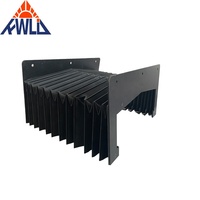 Couverture de protection télescopique flexible en tissu PVC résistant à la chaleur et à l'eau et à l'huile pour machine CNC