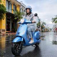 Electric Motorcycle Scooter 1500W Motor 1380mm Wheelbase 190mm Ground Clearance for Southeast Asia City Roads Buyers Use