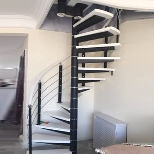 DAIYA-escalera <span class=keywords><strong>de</strong></span> caracol <span class=keywords><strong>de</strong></span> <span class=keywords><strong>segunda</strong></span> <span class=keywords><strong>mano</strong></span>, balaustrada <span class=keywords><strong>de</strong></span> vidrio templado - Product Image 3