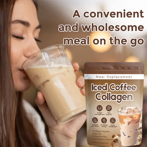 Kollajen yemek değiştirme hidrolize kollajen peptidler buzlu kahve zayıflama ve cilt durumu yüksek Protein kollajen kahve - Product Image 5