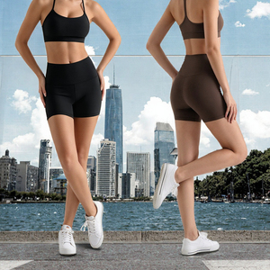Shorts de Yoga de Cintura Alta para Mujer, Shorts Deportivos de Nailon, Transpirables, que Absorben la Humedad, para Fitness y Ciclismo - Product Image 2