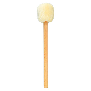 Mazo de tambor <span class=keywords><strong>Baquetas</strong></span> de cabeza de fieltro suave con mango largo para xilófono Timpani Beater Beige - Product Image 1