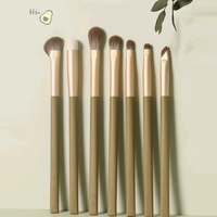 Lot de 7 pinceaux de maquillage pour les sourcils avec logo personnalisé vente en gros