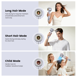 Secador de Pelo Inteligente con Pantalla a Color y Tecnología IA, Modelo 2026, Motor BLDC de 110000 RPM, 500 Millones de Iones, 6 Modos de Secado, Portátil para Viajes - Product Image 4