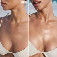 Brume bronzante brune Huile scintillante pour le corps Paillettes pour le corps de marque privée Spray fixant le corps