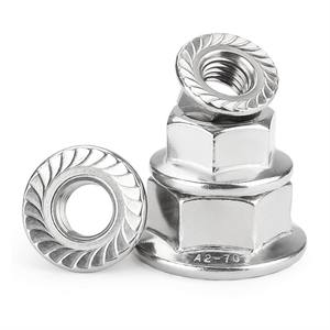 Écrou à bride M8 écrou hexagonal M10 avec dent inférieure vis anti-dérapante anti-desserrage usine en gros - Product Image 4