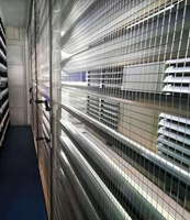 Volets de ventilation horizontaux modernes en alliage d'aluminium à manivelle pour groupes électrogènes