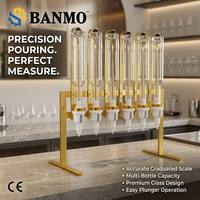 Distributeur manuel de parfum BANMO, machine de remplissage multi-flacons, pompe à piston à cylindre en verre gradué, remplisseur de parfum de bureau