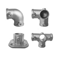 Colliers de serrage rapides galvanisés pour tubes en fer, supports réglables à filetage, accessoires de plomberie, collier de serrage pour tuyaux malléables