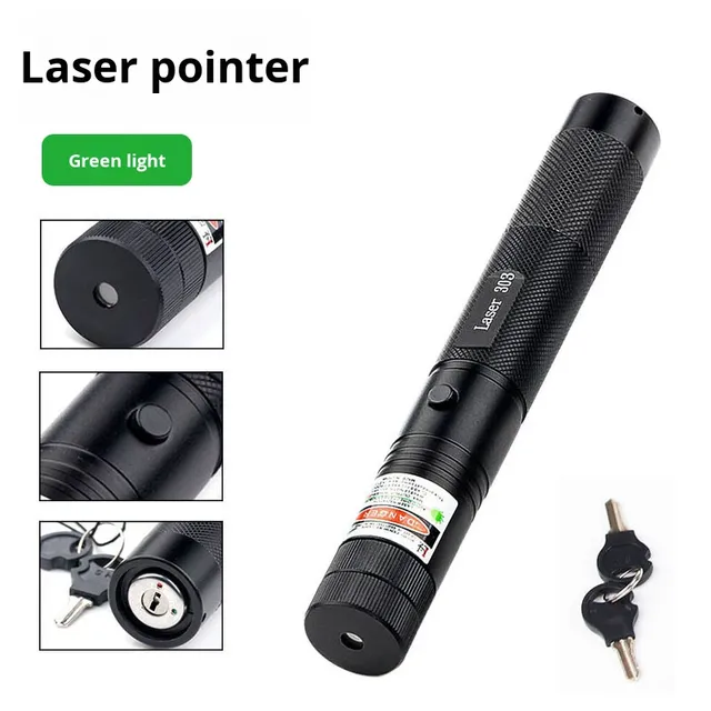 Laser Pointer Long-Range Green Light Projector Aluminum Alloy Starry Sky Pattern Astronomical Star Driving School Physics