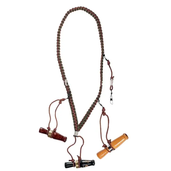 Custom hand made organized duck call lanyard, hunting equipment