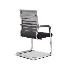 Mobiliário De Escritório Design Tradicional Malha Pano Encosto Galvanizado <span class=keywords><strong>Metal</strong></span> Frame Bow Leg Sala De Espera Cadeira De Reunião - Product Image 3