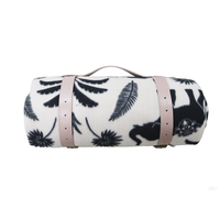 Tapis de pique-nique en coton et lin personnalisé, imperméable, durable, écologique, pliable, léger, pour le camping en plein air, la plage, les voyages