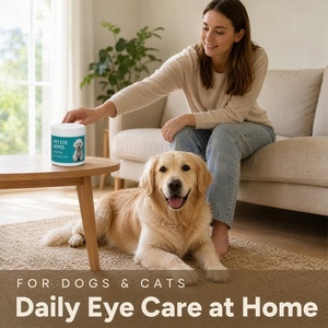 Paños de Limpieza Ocular Premium para Mascotas, Material No Tejido Resistente a Desgarros, para el Cuidado de Manchas de Lágrimas y Secreciones Oculares en Perros y Gatos, 100 Unidades - Product Image 6