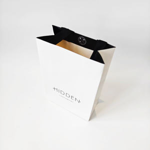 Sacs shopping en carton de luxe personnalisés avec logo, sacs cadeaux de luxe avec rubans pour vêtements, personnalisables avec votre logo - Product Image 3