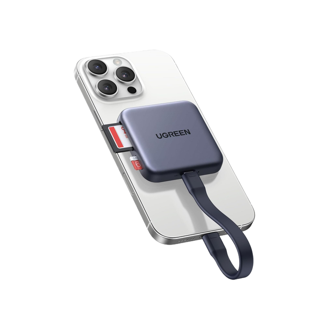 UGRREN Magnetic USB C SD 4.0 Card Reader Portable Card Reader Memory Card Reader Adapter For IPhone