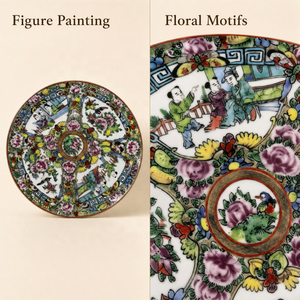 Assiette murale décorative en <span class=keywords><strong>porcelaine</strong></span> peinte à <span class=keywords><strong>la</strong></span> main, style famille rose <span class=keywords><strong>de</strong></span> Canton, motif floral, pour <span class=keywords><strong>la</strong></span> maison et l'hôtel - Product Image 3
