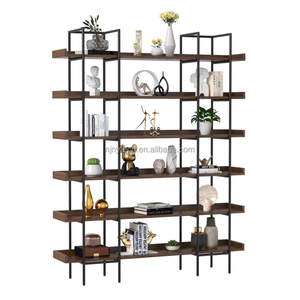 Gấp trang trí công nghiệp hiện đại Thiết kế cổ kim loại tủ sách bằng Gỗ Kim Loại thang kệ sách kim loại gỗ kim loại kệ sách - Product Image 5