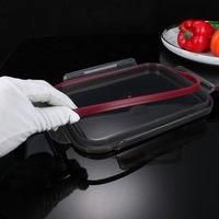 Ensemble de contenants alimentaires en acier inoxydable 304 avec couvercles hermétiques, anti-fuite, empilables, compatibles micro-ondes, pour la préparation des repas, la cuisine et le congélateur